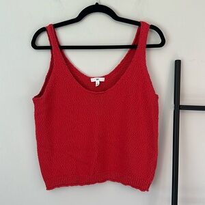 BP red knit cami tank top
